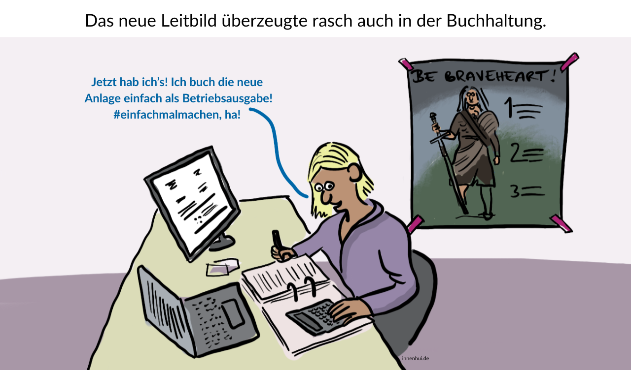 Mut in der Buchhaltung