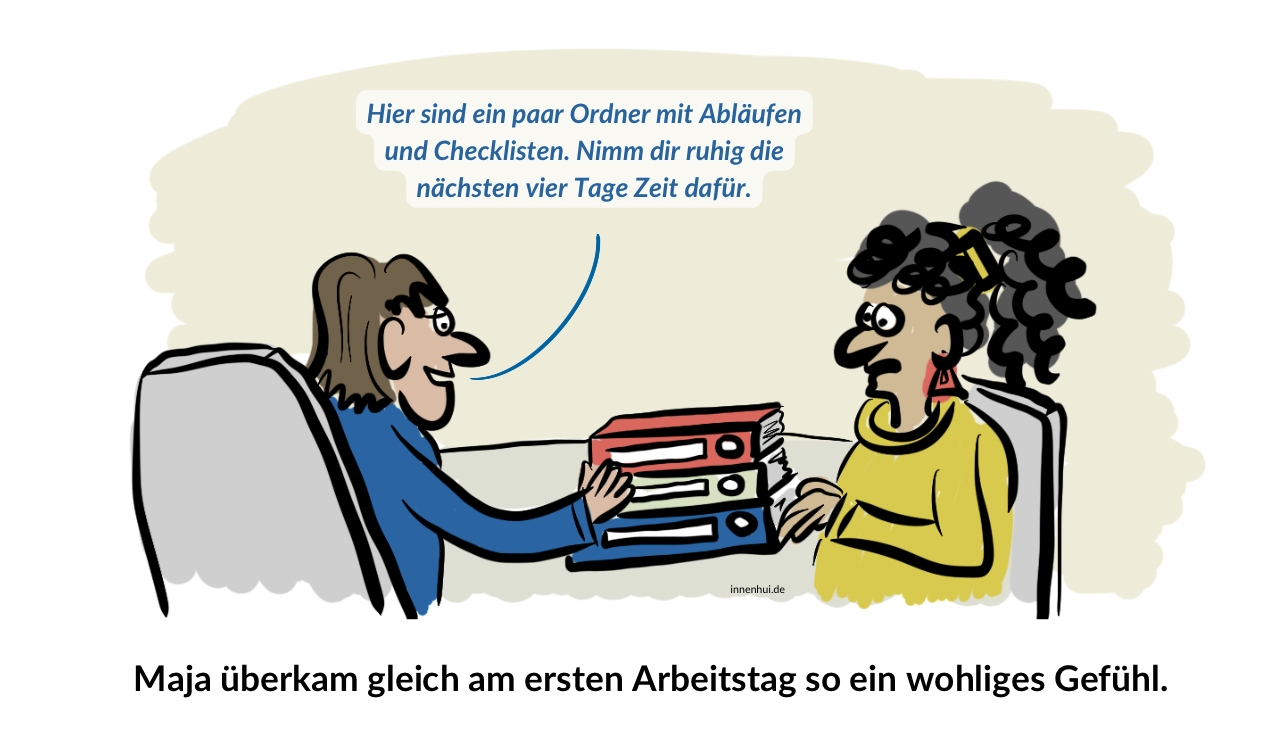 Onboarding mit Ordnern